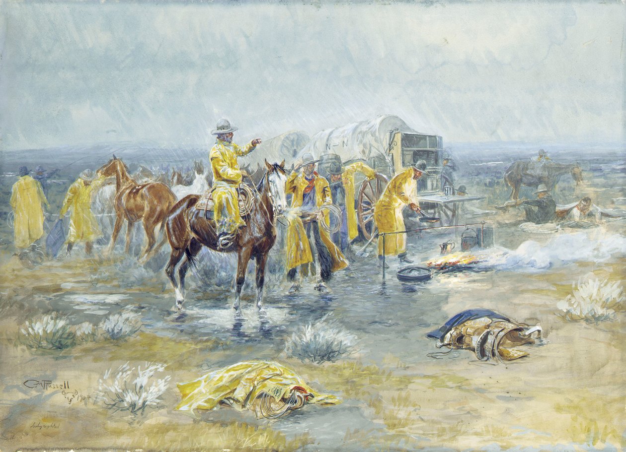 बरसात की सुबह, 1904 द्वारा चार्ल्स मैरियन रसेल