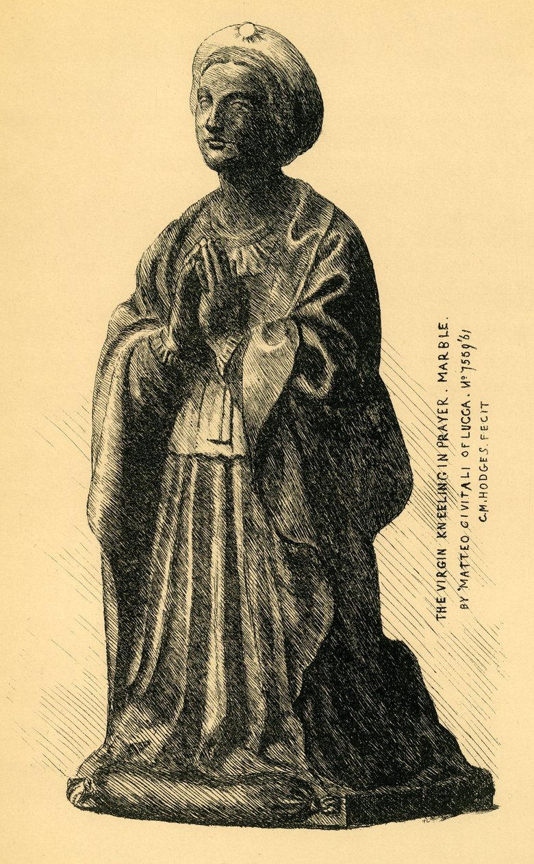द वर्जिन एनारनेट, संगमरमर की प्रतिमा, 1519, 1881। द्वारा चार्ल्स मार्टिन होजेस