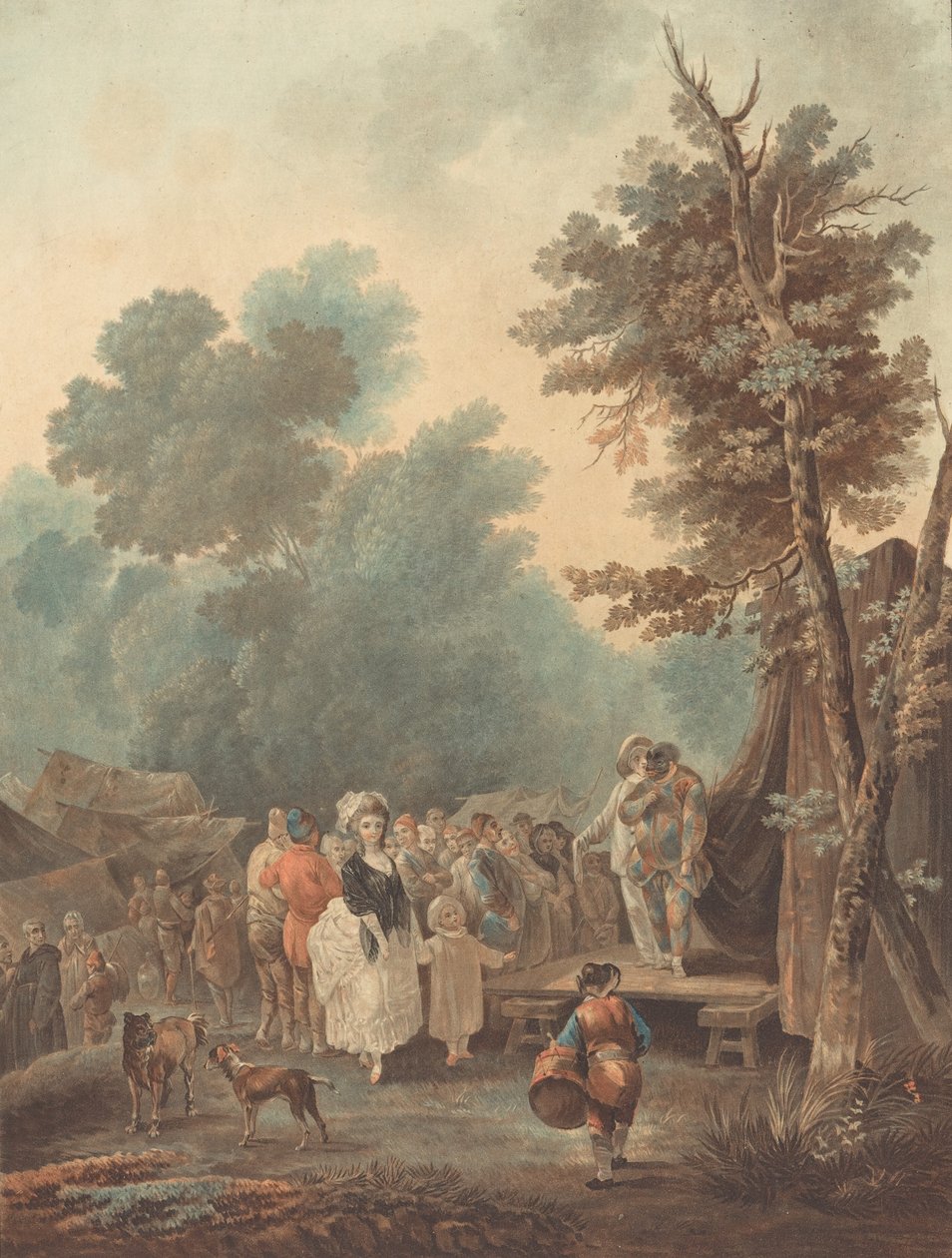 ग्राम मेला, 1788। द्वारा चार्ल्स मेल्चिएर डेसकोर्टिस