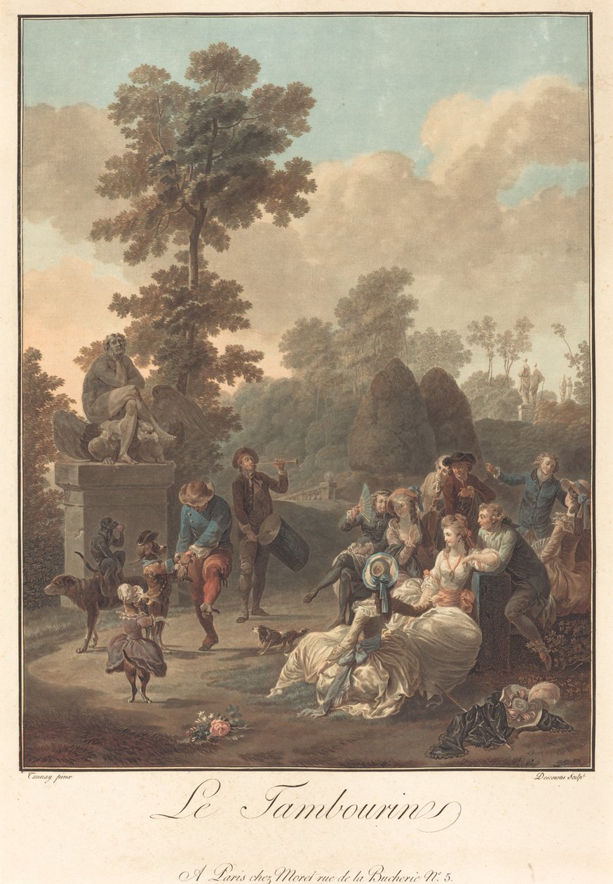 द टैम्बोरिन, सी। 1789. द्वारा चार्ल्स मेल्चिएर डेसकोर्टिस