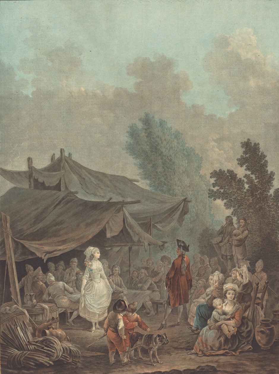 नोसे डे विलेज विलेज वेडिंग, 1785। द्वारा चार्ल्स मेल्चिएर डेसकोर्टिस