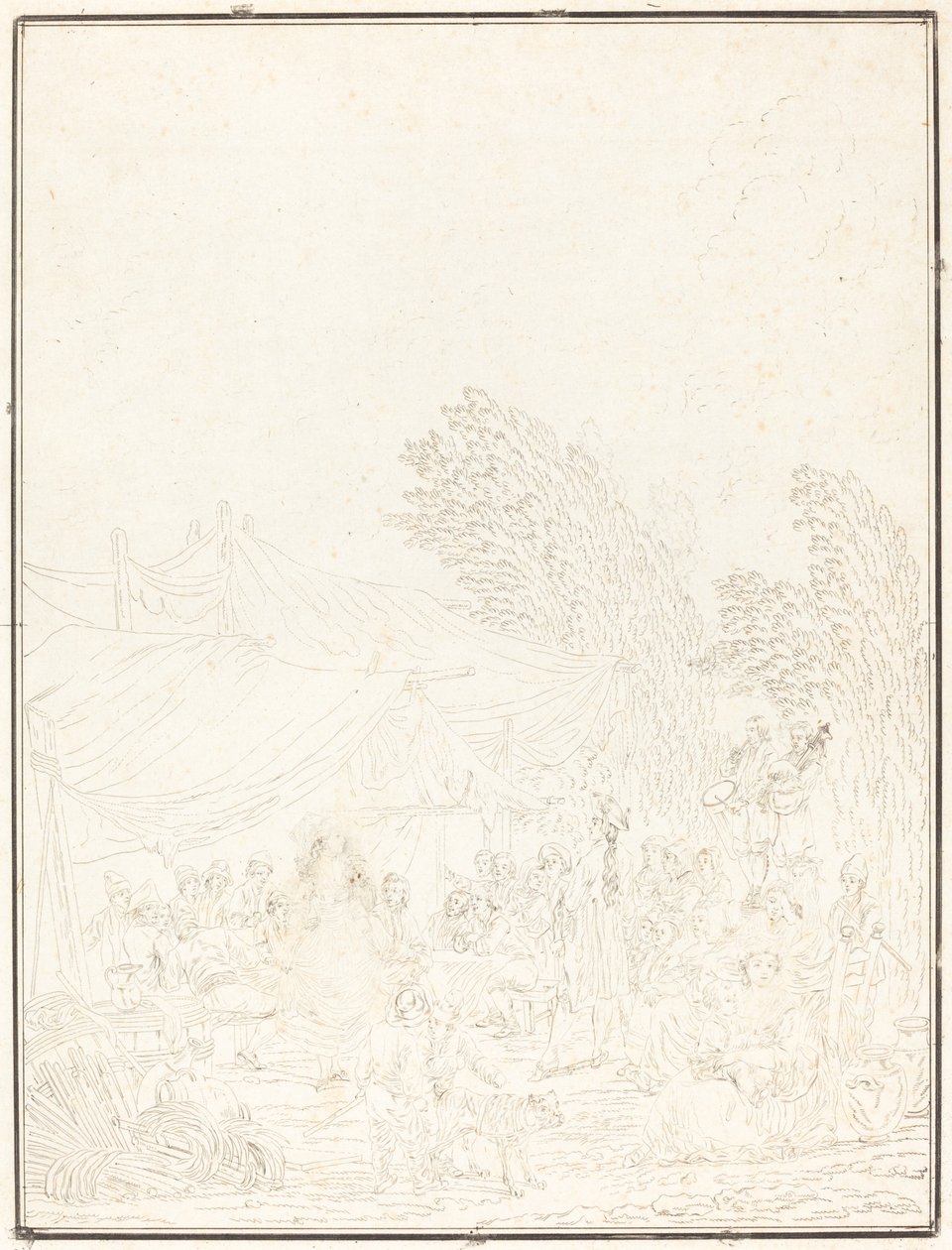 नोसे डे विलेज विलेज वेडिंग, 1785। द्वारा चार्ल्स मेल्चिएर डेसकोर्टिस