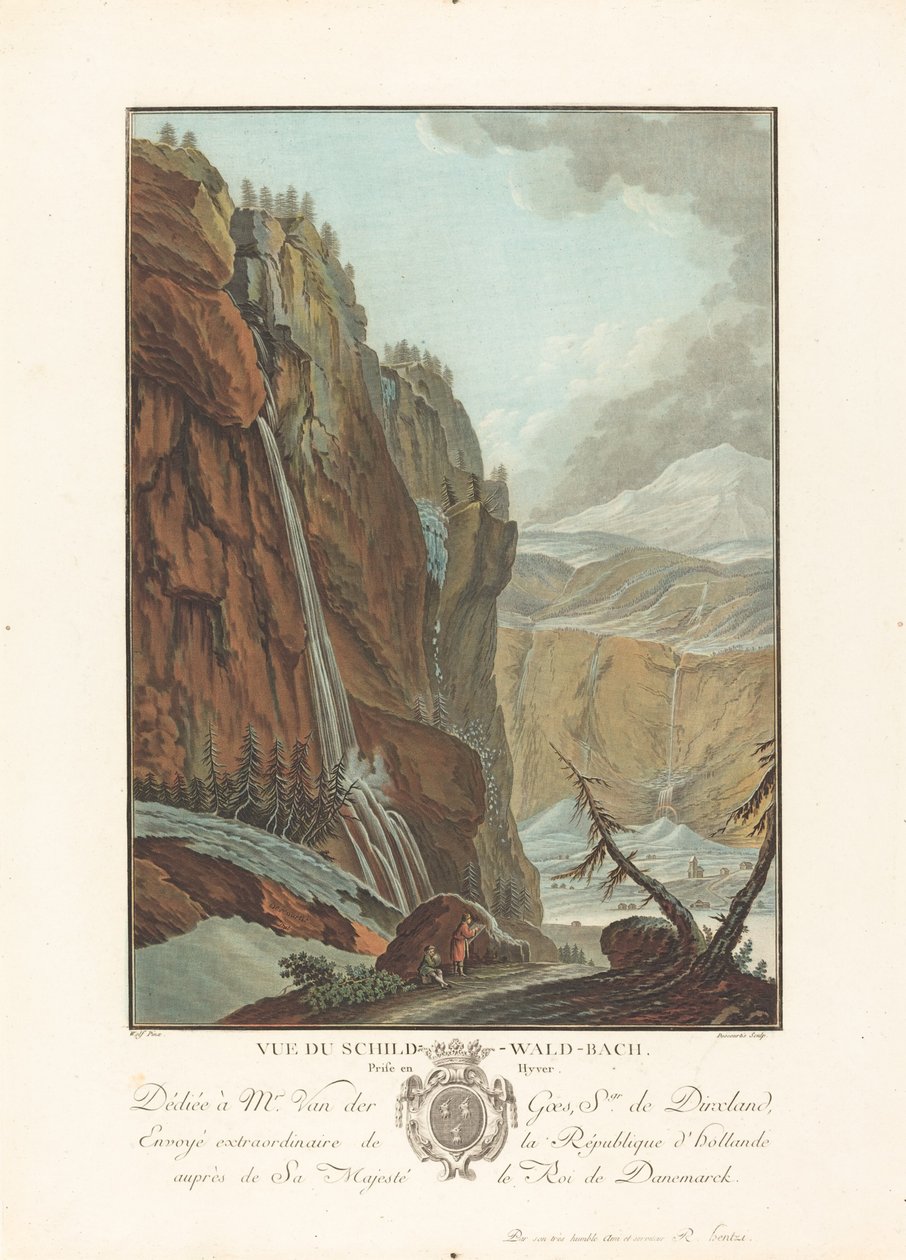 वू डु शिल्ड-वाल्ड-बाख पुरस्कार एन हाइवर, 1785। द्वारा चार्ल्स मेल्चिएर डेसकोर्टिस