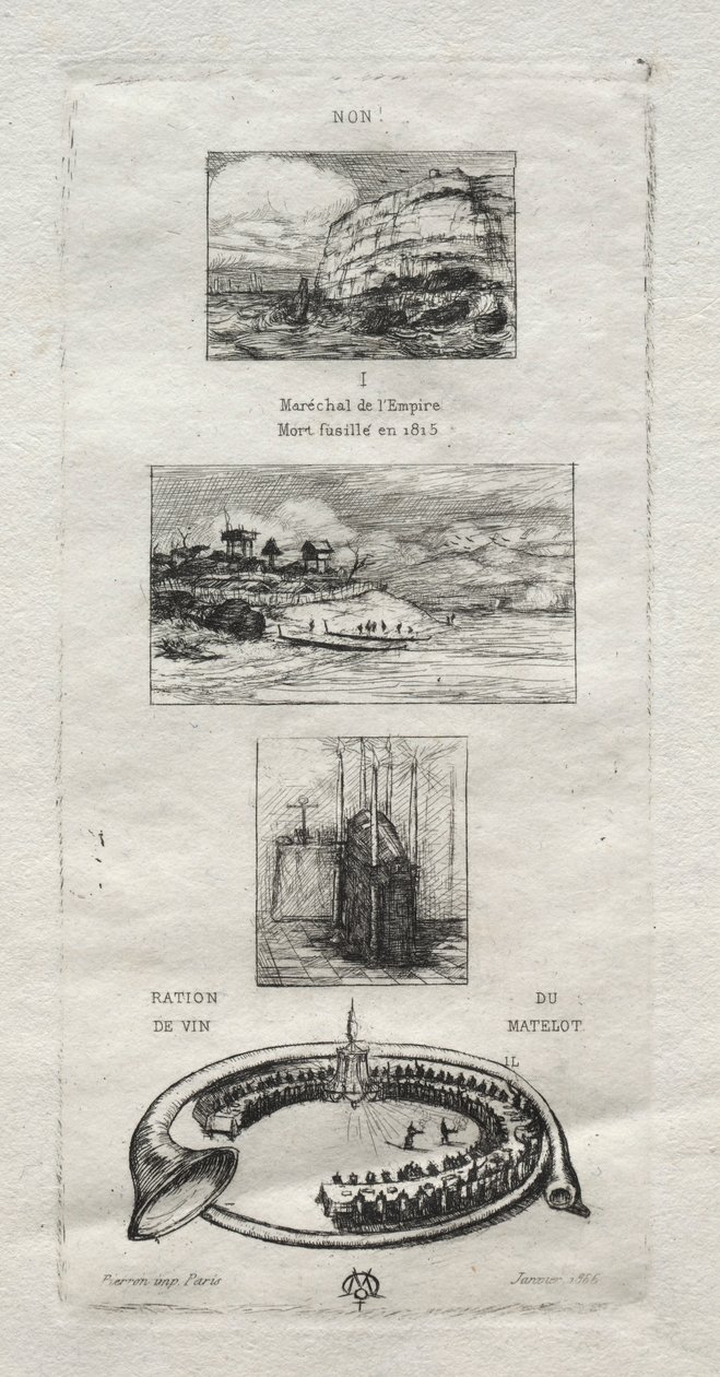 रेबस: नहीं, मॉर्नी मरा नहीं है क्योंकि वह फिर से शादी कर रहा है, 1866। द्वारा चार्ल्स मेरियन