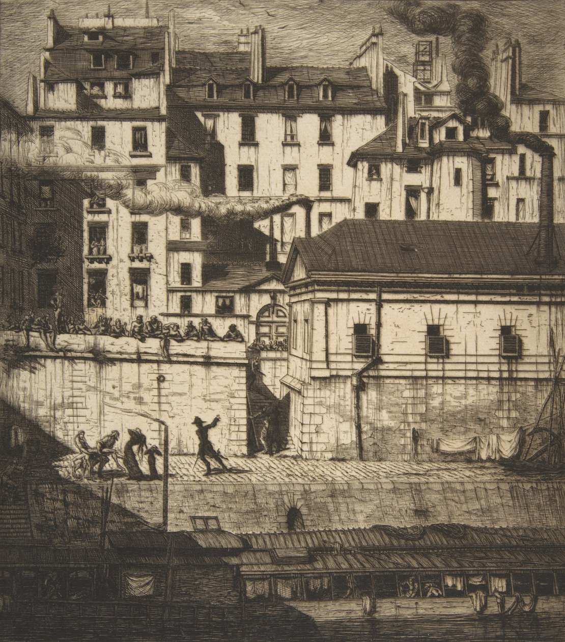 मुर्दाघर, पेरिस ला मुर्दाघर, 1854। द्वारा चार्ल्स मेरियन