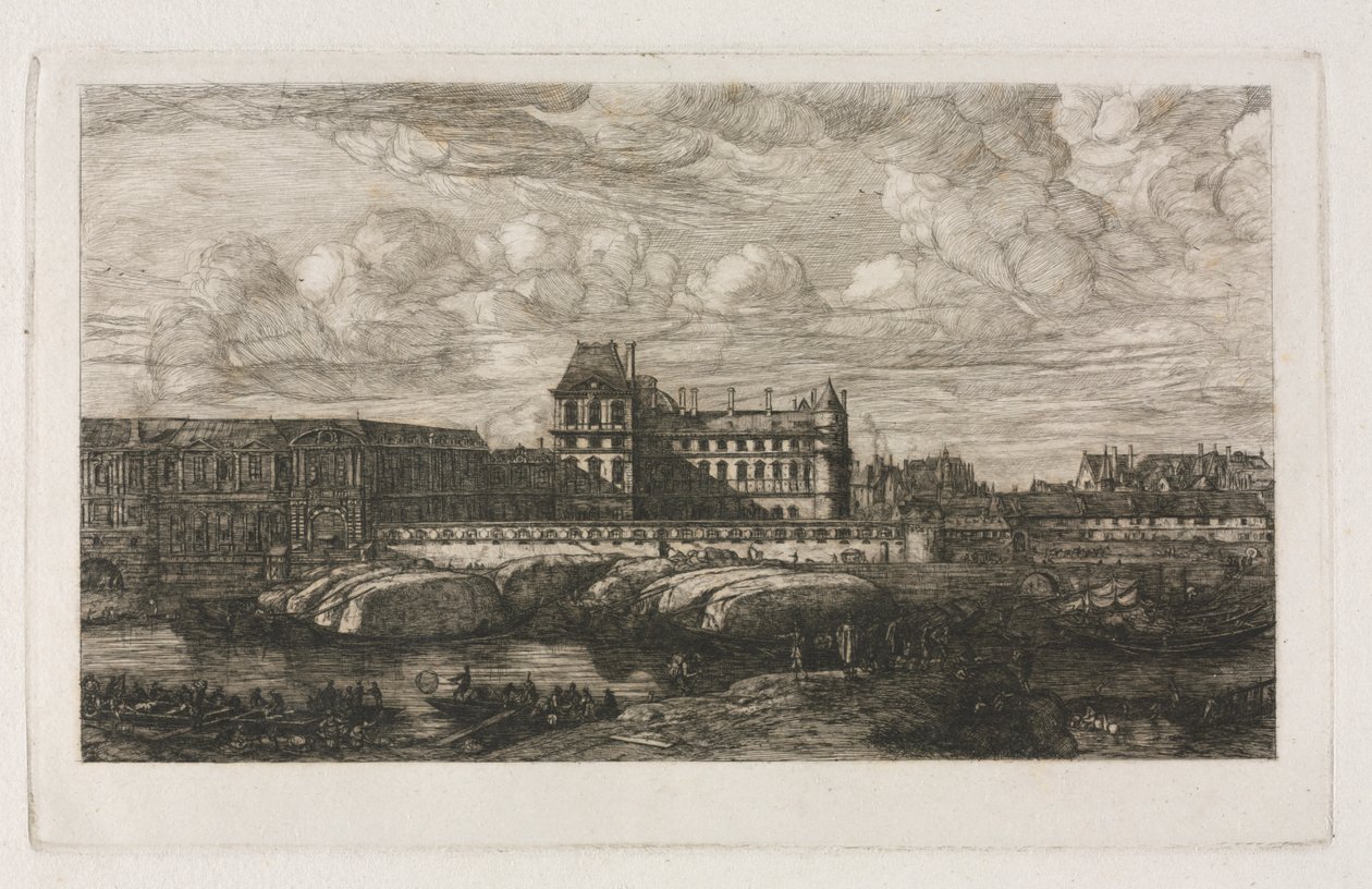 एक पेंटिंग से पुराना लौवर, जिम्मन द्वारा, 1651, 1866। द्वारा चार्ल्स मेरियन