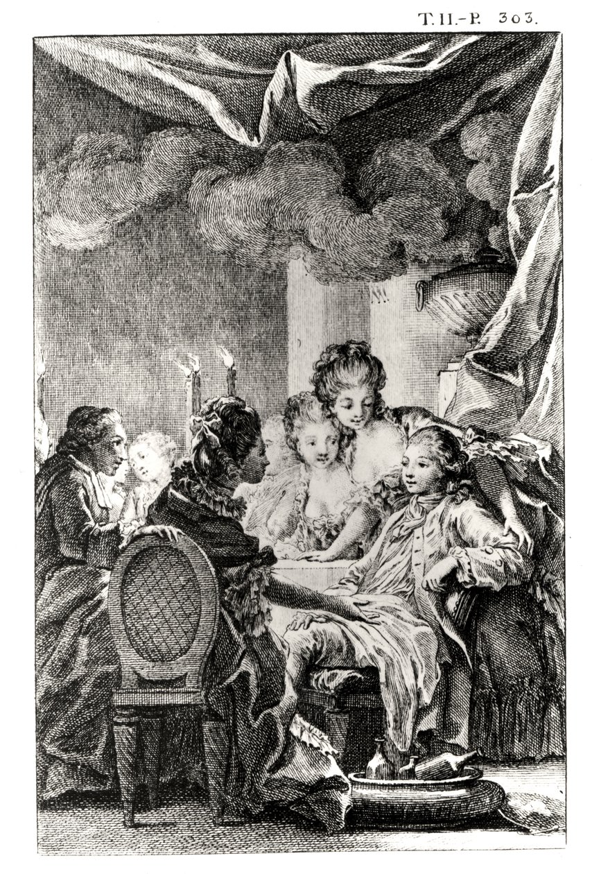 वोल्टेयर (1694-1778) (उत्कीर्णन) (bw फोटो) द्वारा &39;L&39;Ingenu&39; दृश्य द्वारा चार्ल्स मोनेट
