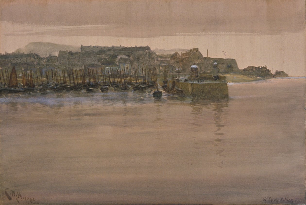 सेंट इवेस, क्रिसमस डे, 1908 (wc & gouache on paper) द्वारा चार्ल्स नेपियर हामी