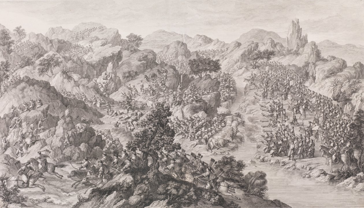 ग्रीन-कोल-नोर की लड़ाई, 1772 द्वारा चार्ल्स निकोलस कोचीन