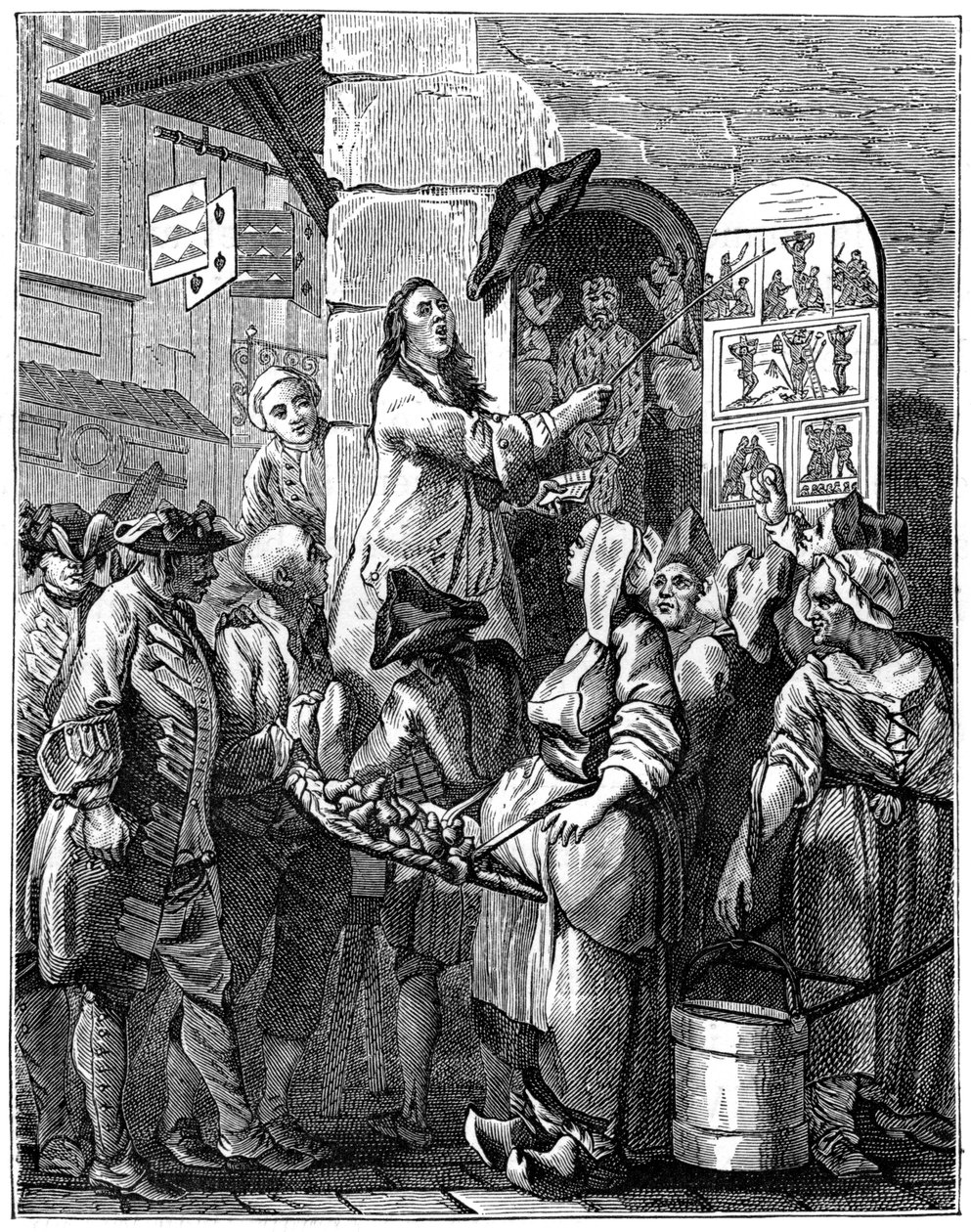 द सिंगर ऑफ़ कैंटिकल्स, 1885। द्वारा चार्ल्स निकोलस कोचीन