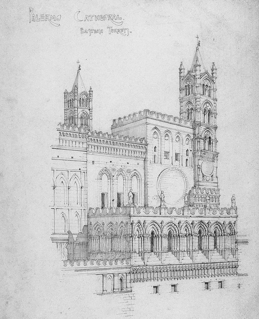 पलेर्मो कैथेड्रल, पूर्वी तुर्रेट्स, 1891 द्वारा चार्ल्स रेनी मैकिन्टोश