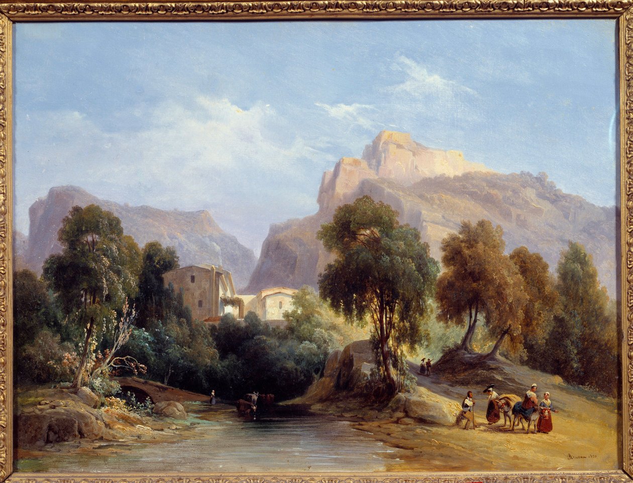 चार्ल्स रेनौक्स (1795-1846) 1833 ऐक्स एन प्रोवेंस, मुसी ग्रेनेट द्वारा सेंट पोंस पेंटिंग की घाटी में एक स्टेशनरी द्वारा चार्ल्स रेनॉक्स