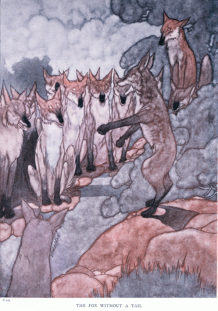 एक पूंछ के बिना लोमड़ी, 1930 के दशक द्वारा चार्ल्स रॉबिन्सन