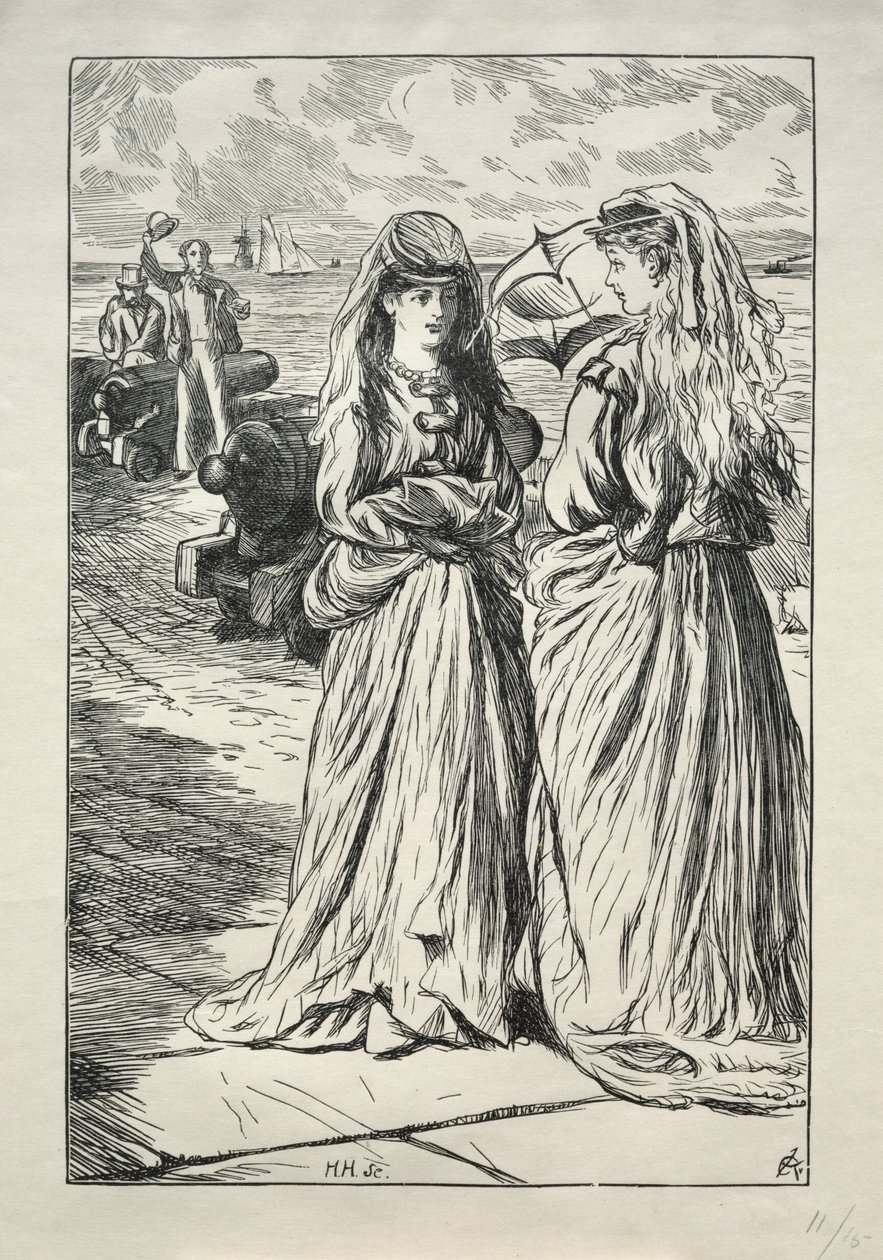लेडी नेली - इश्कबाज, 1865। द्वारा चार्ल्स सैमुअल कीने