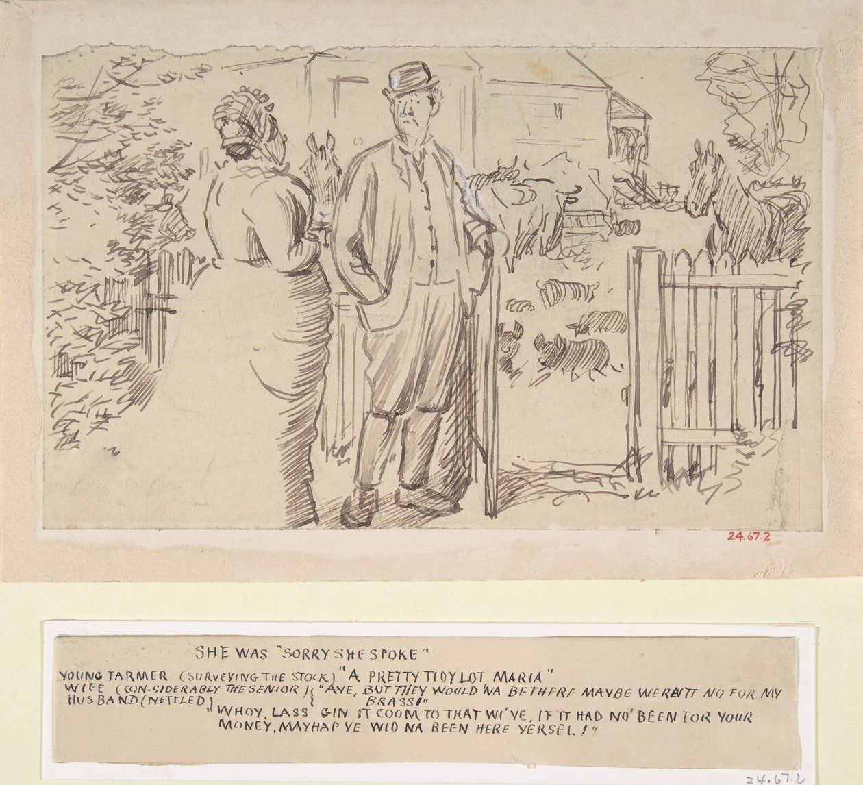 शी वाज़ सॉरी शी स्पोक, 1870-1891। द्वारा चार्ल्स सैमुअल कीने