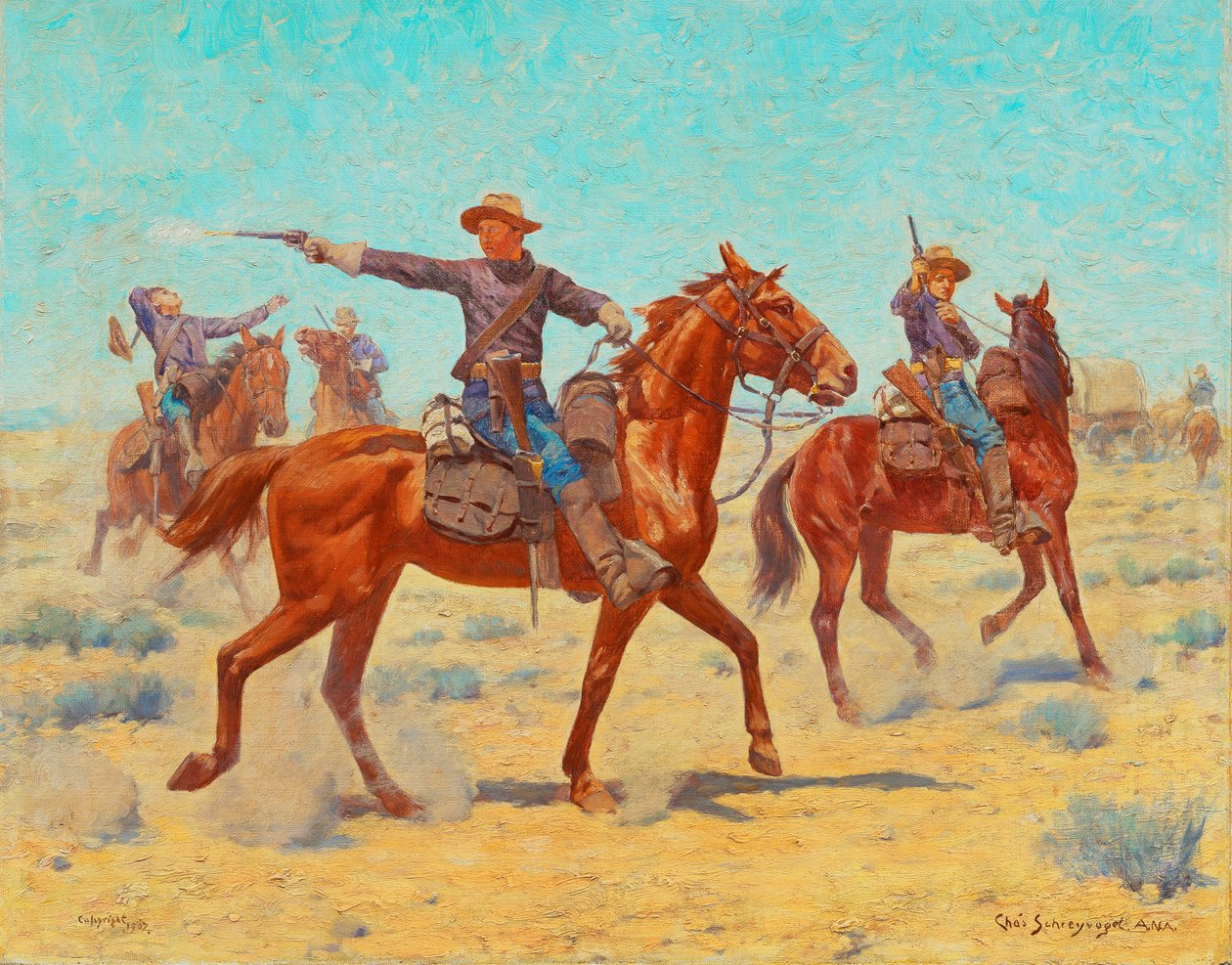 द रियर गार्ड, 1907 द्वारा चार्ल्स श्रेवोगेल
