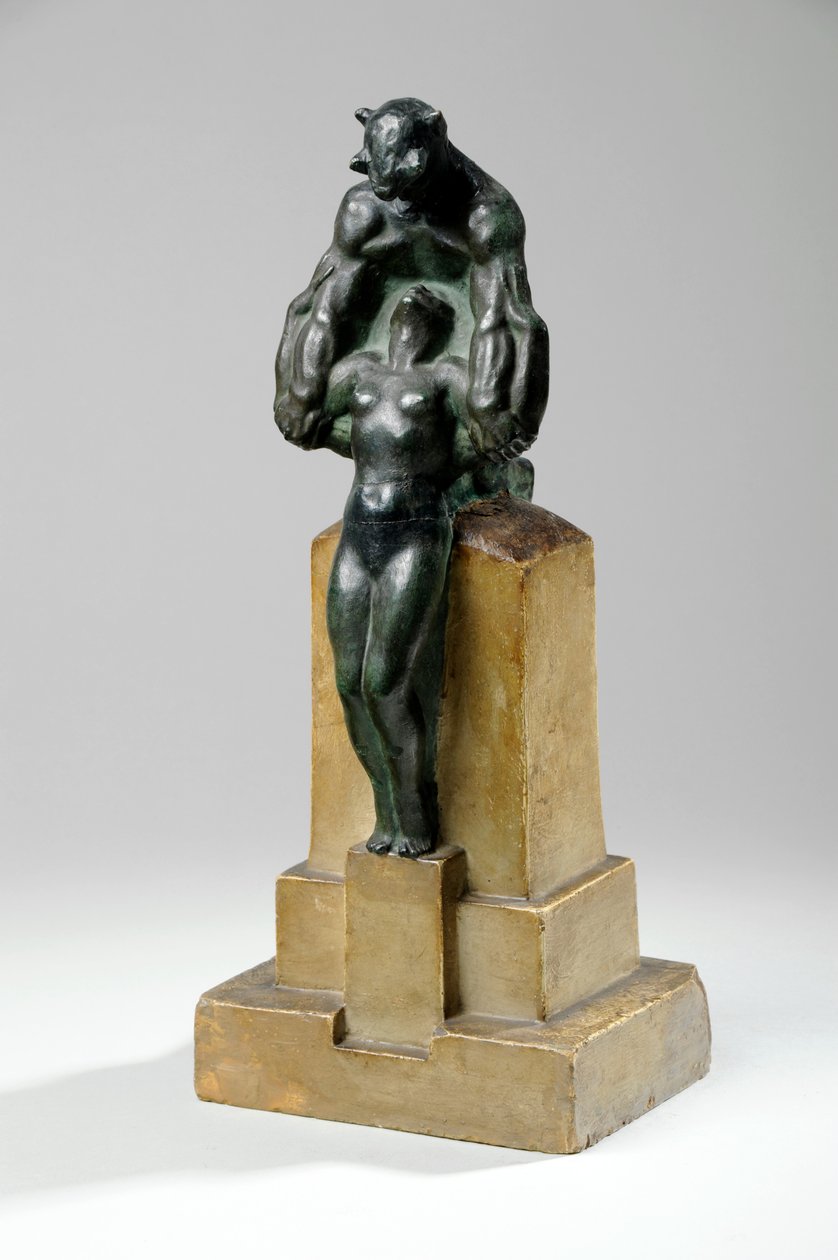 Nymphs और Satyrs के एक गार्डन फाउंटेन समूह के लिए Maquette द्वारा चार्ल्स सार्जेंट जैगर