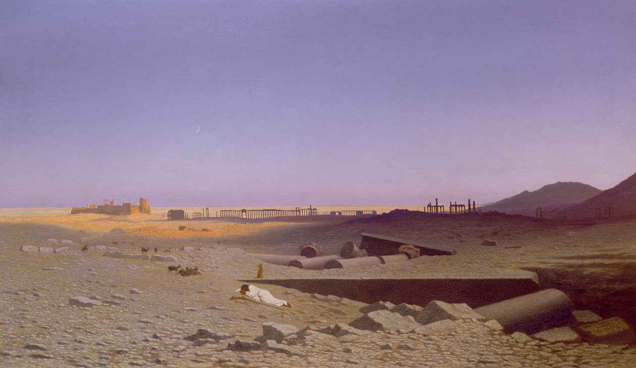 पलमायरा के अवशेष, 1839 द्वारा चार्ल्स थियोडोर फ्रेरे