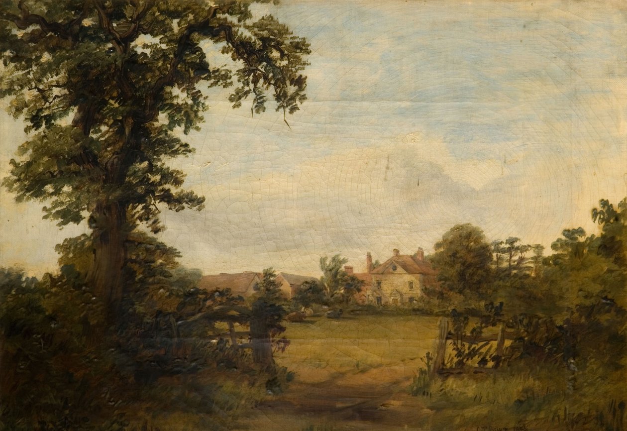 मेचली पार्क फार्म, हारबोर्न, 1845। द्वारा चार्ल्स थॉमस बर्ट