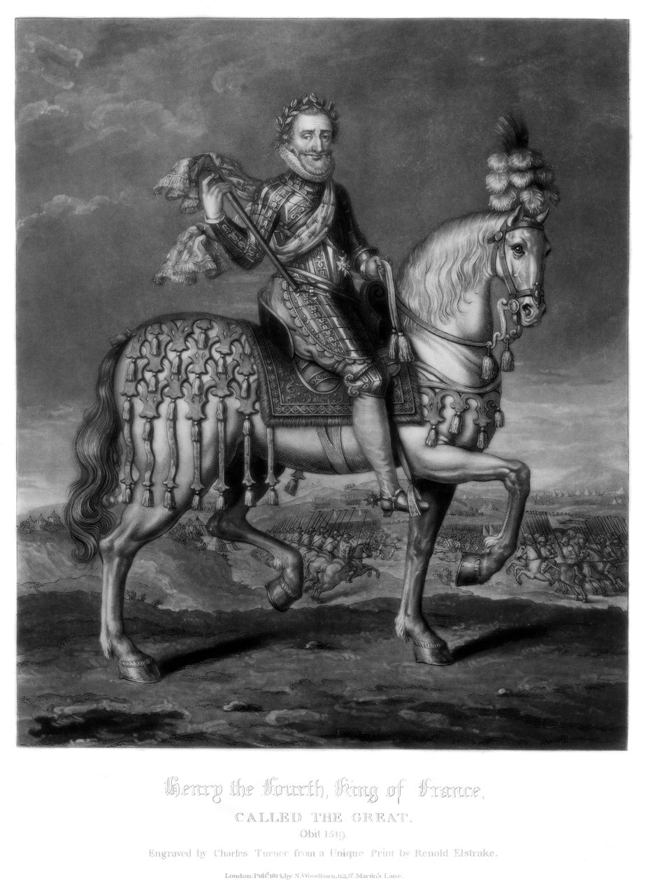 हेनरी चतुर्थ, फ्रांस के राजा, 1816। द्वारा चार्ल्स टर्नर