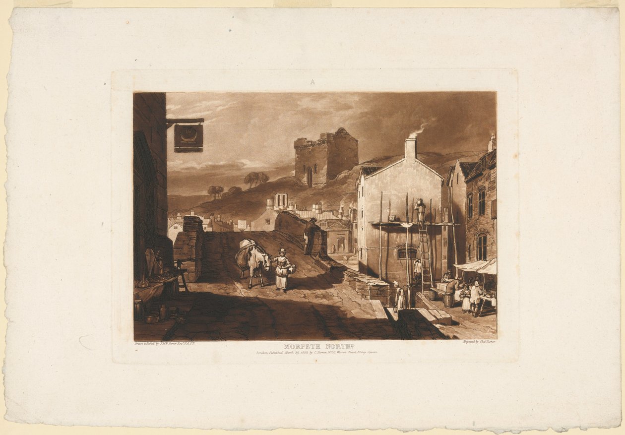 मोरपेथ, नॉर्थम्बरलैंड, लिबर स्टडियोरम से, 1809 द्वारा चार्ल्स टर्नर