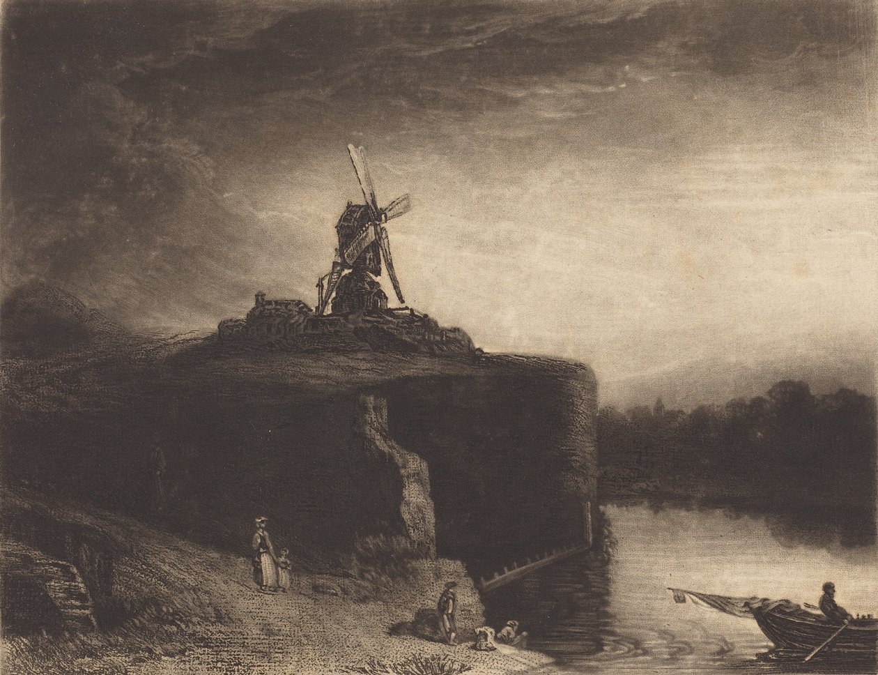 द मिल, 1823 में प्रकाशित हुआ। द्वारा चार्ल्स टर्नर