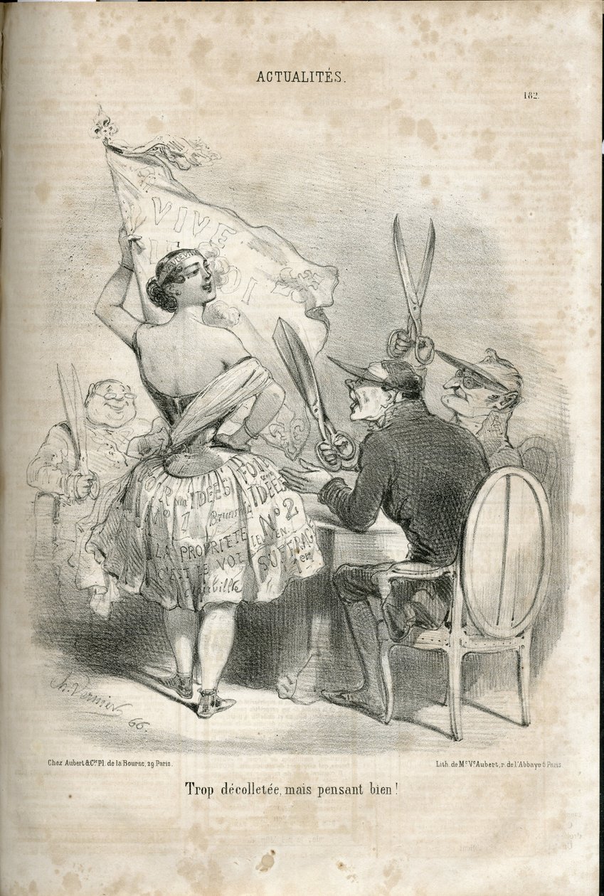 Le Charivari . में चार्ल्स वर्नियर (? -1887) द्वारा चित्रण द्वारा चार्ल्स वर्नियर