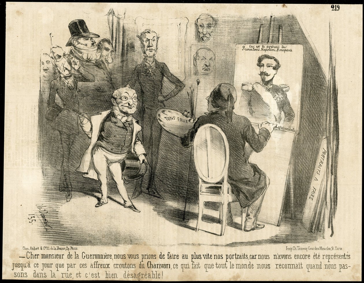Le Charivari . में चार्ल्स वर्नियर (? -1887) द्वारा चित्रण द्वारा चार्ल्स वर्नियर