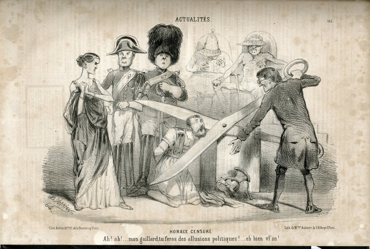 Le Charivari . में चार्ल्स वर्नियर (? -1887) द्वारा चित्रण द्वारा चार्ल्स वर्नियर