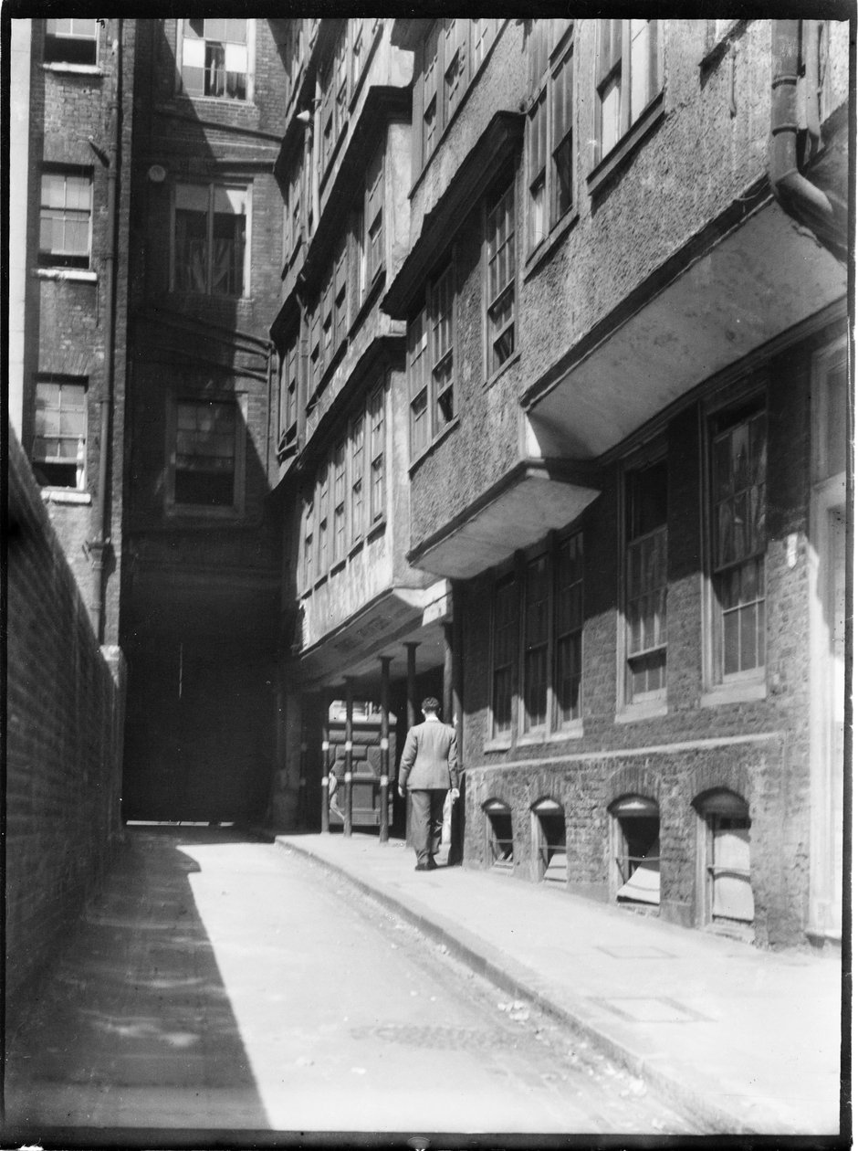 मध्य मंदिर लेन, मंदिर, लंदन शहर, ग्रेटर लंदन प्राधिकरण, 1930 का दशक। द्वारा चार्ल्स विलियम प्रिकेट