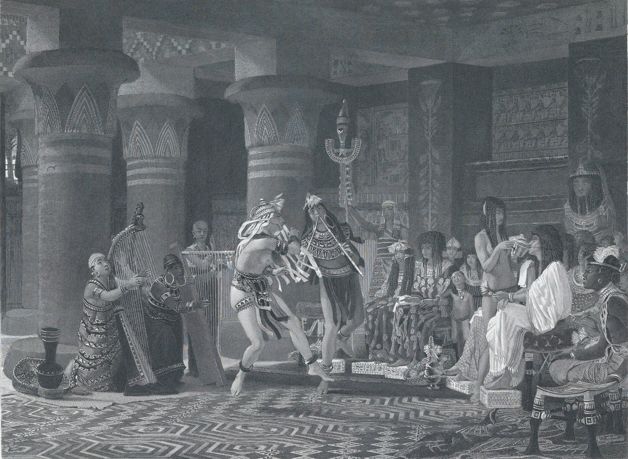 प्राचीन मिस्र में शगल, 1876। द्वारा चार्ल्स विलियम शार्प