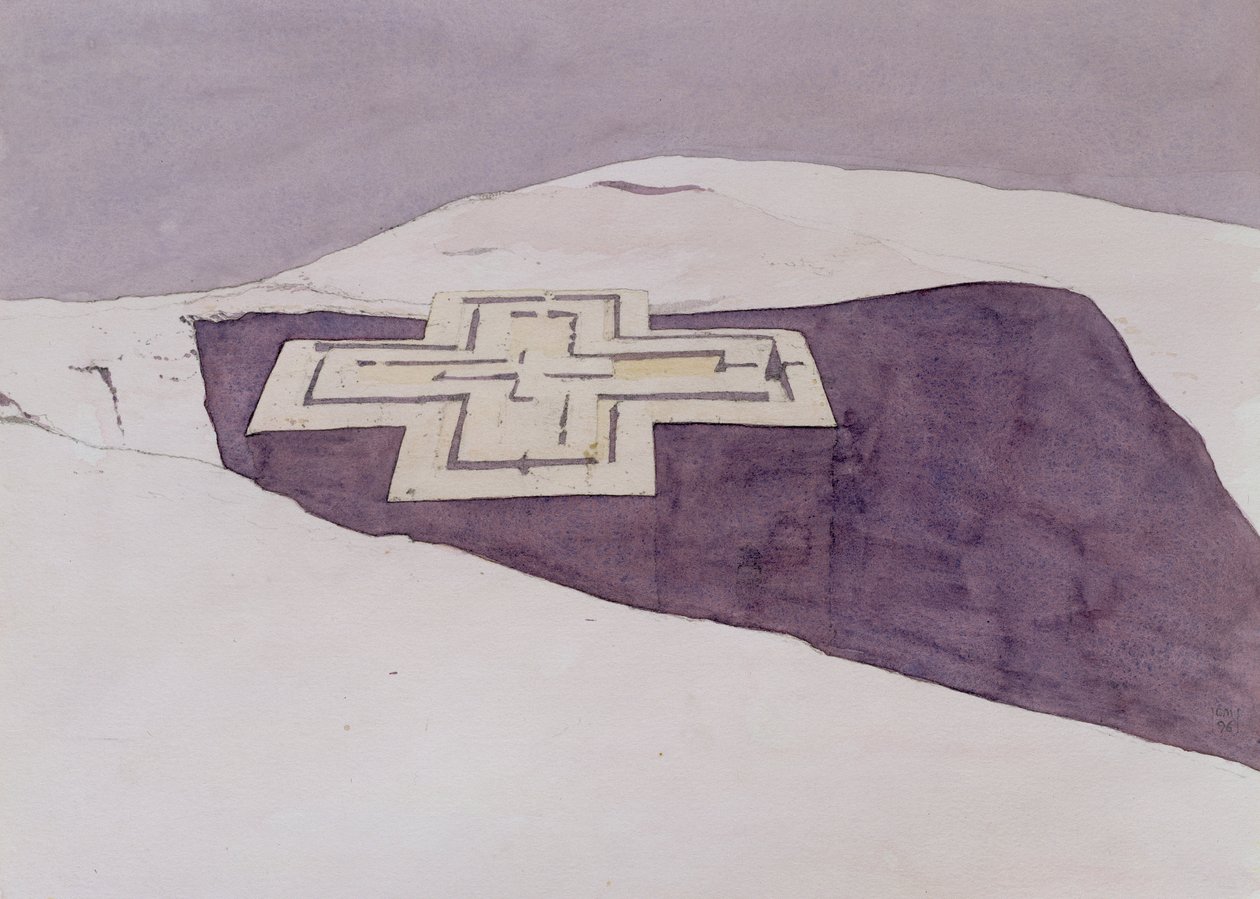 गियोर्जिस III, लालिबेला, इथियोपिया, 1996 (wc पेपर पर) द्वारा चार्ली मिलारो