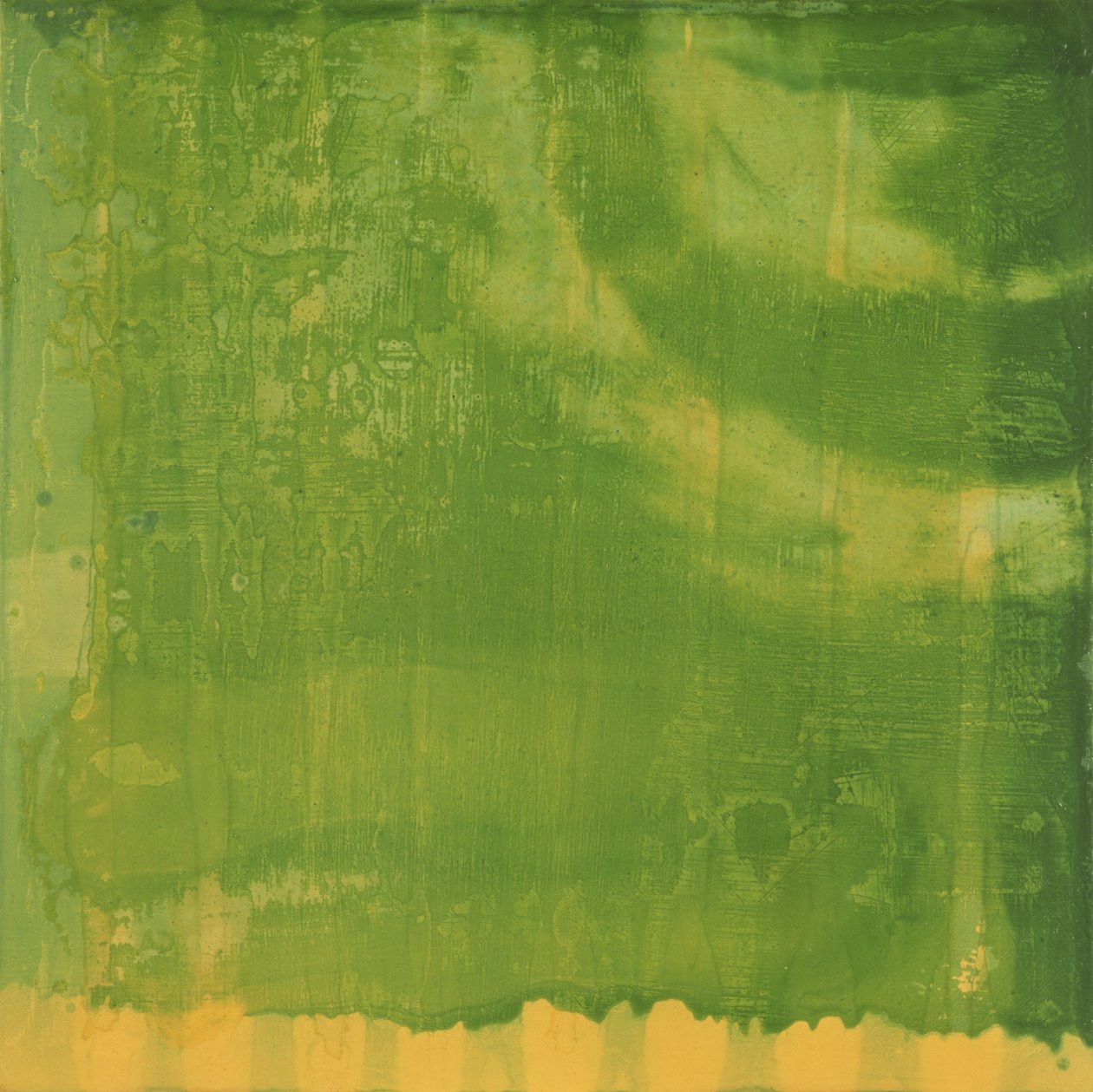 ब्ल्यूरीन ग्रीन, 1997 (गेसो बोर्ड पर तेल और शीशा) द्वारा शार्लेट जॉनस्टोन