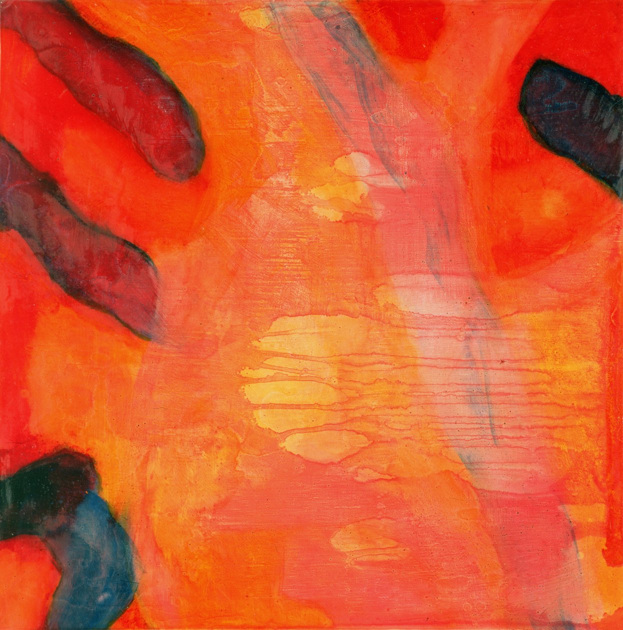 मसख़रा मछली II, 1997 (गेसो बोर्ड पर तेल और शीशा) द्वारा शार्लेट जॉनस्टोन