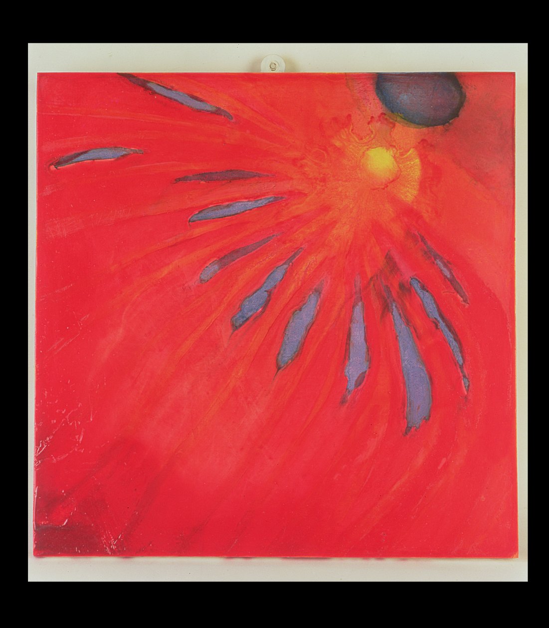 फैन फायर, 1997 (गेसो बोर्ड पर तेल और शीशा) द्वारा शार्लेट जॉनस्टोन