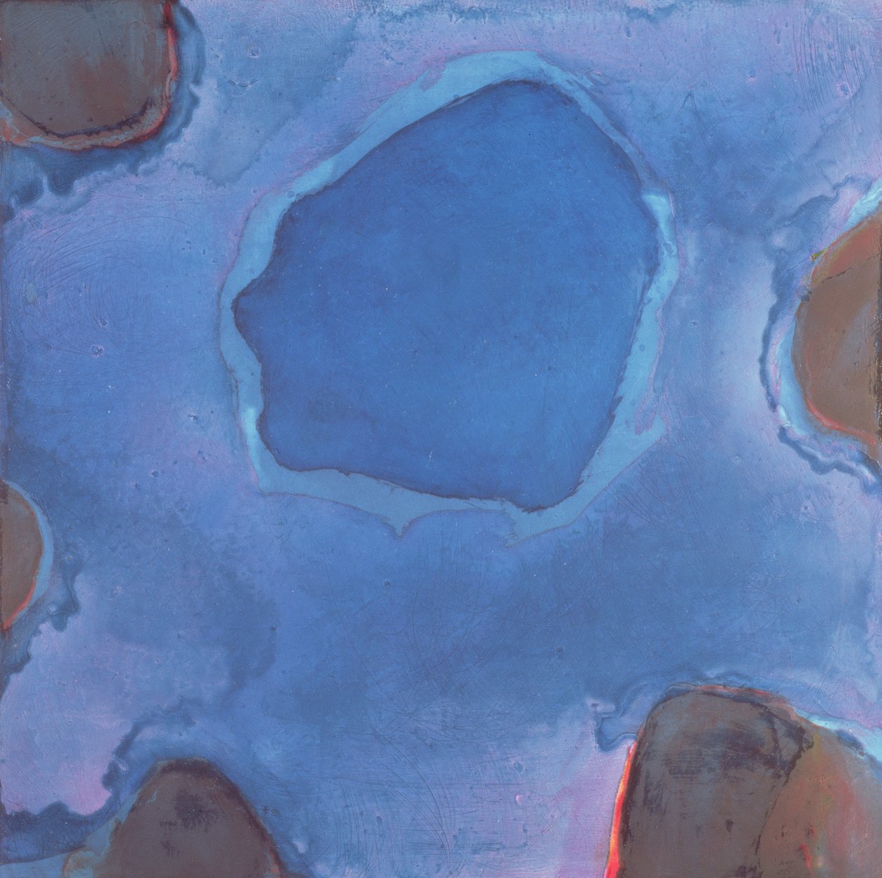 फ्रेज़ियन ब्लू, 1997 (गेसो बोर्ड पर तेल और शीशा) द्वारा शार्लेट जॉनस्टोन