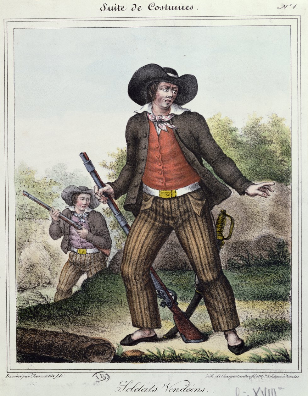 फ्रांसीसी क्रांति के समय वेंडी के सैनिक, c.1845 द्वारा Charpentier