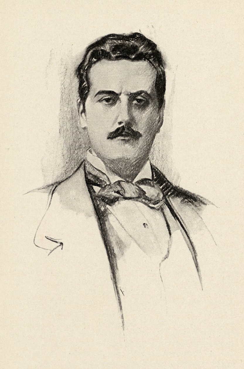 जियाकोमो प्यूकिनी (1858-1924) ओलिन डाउन्स द्वारा 1922 में &39;द ल्यूर ऑफ म्यूजिक&39; का चित्रण द्वारा चेज़ इमर्सन