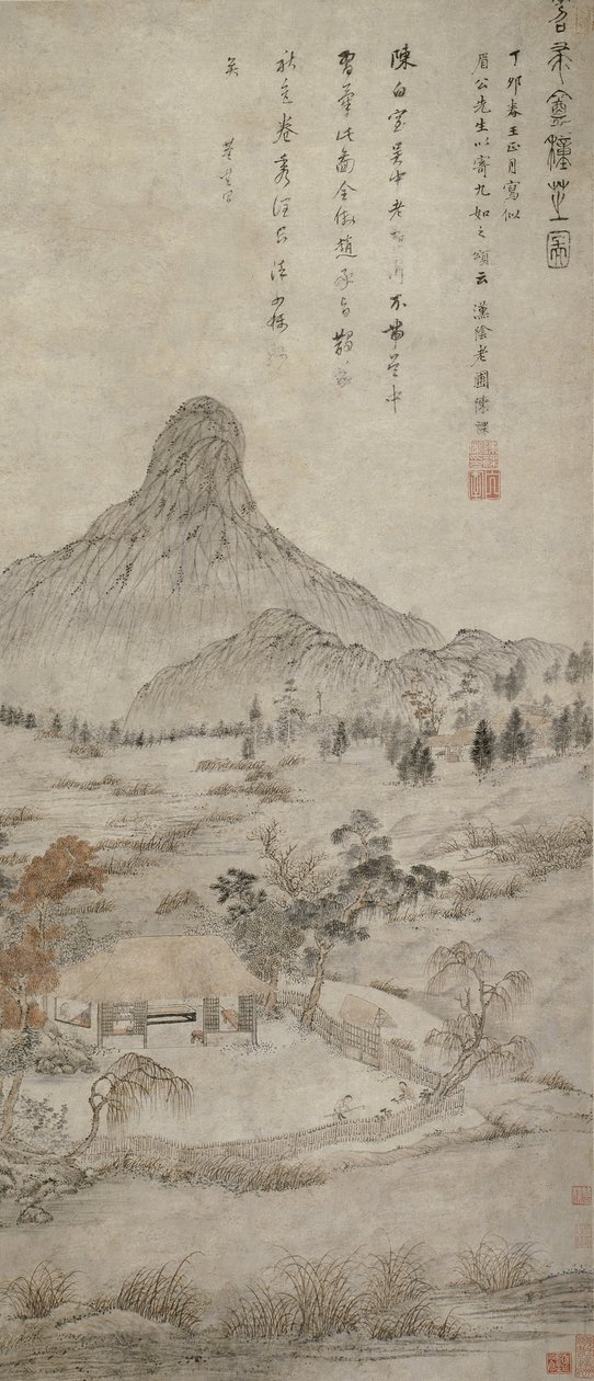 Tiaozhou में एक सुगंधित कवक रोपण "ए, मिंग राजवंश द्वारा चेन गुआन