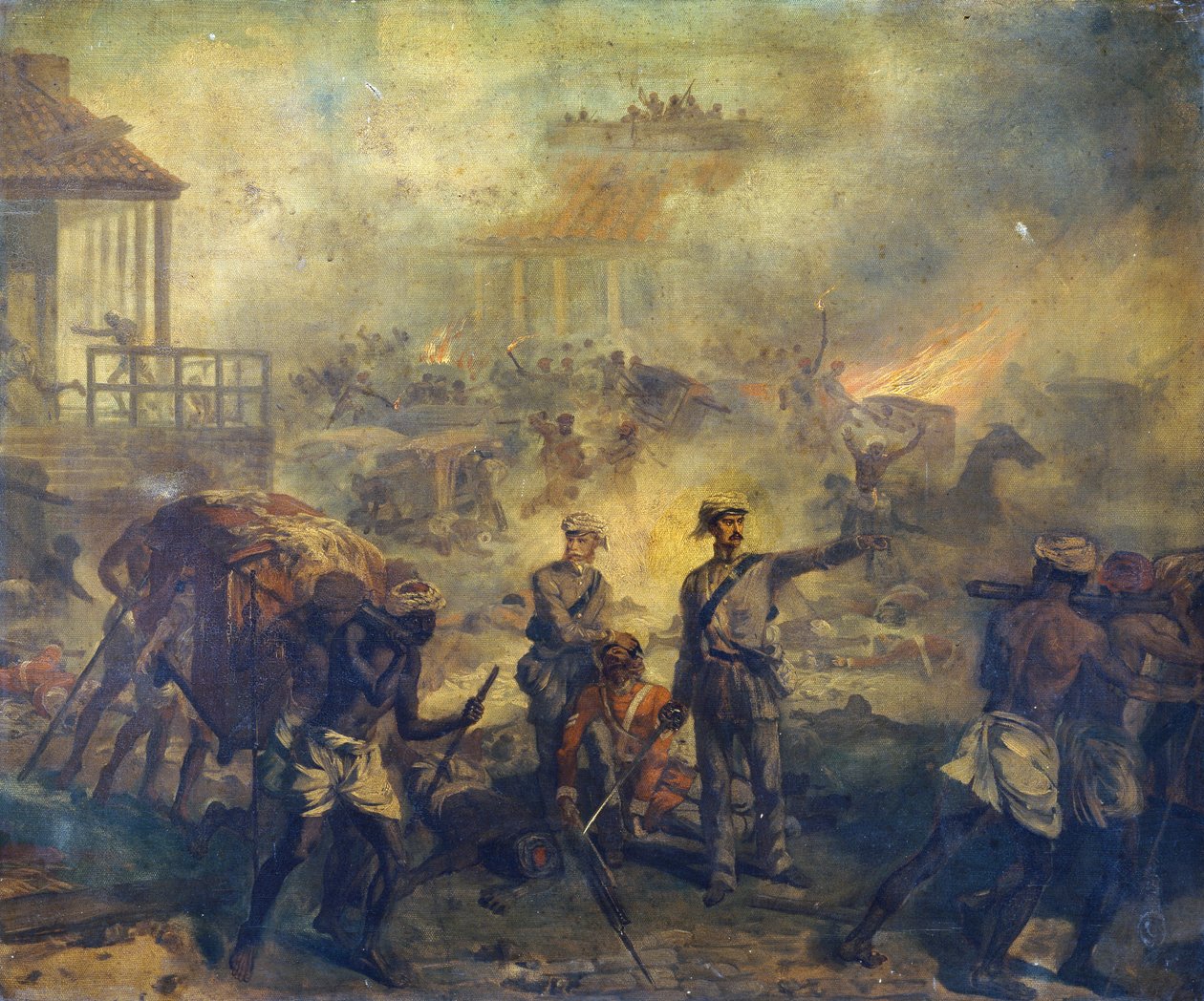 1857, 1857 में भारतीय विद्रोह के दौरान लखनऊ में सर्जन एंथोनी डिक्सन होम वीसी (1826-1914) पूर्व सहायक सर्जन विलियम ब्रैडशॉ वीसी (1830-61) द्वारा शेवेलियर लुइस विलियम देसांगेस