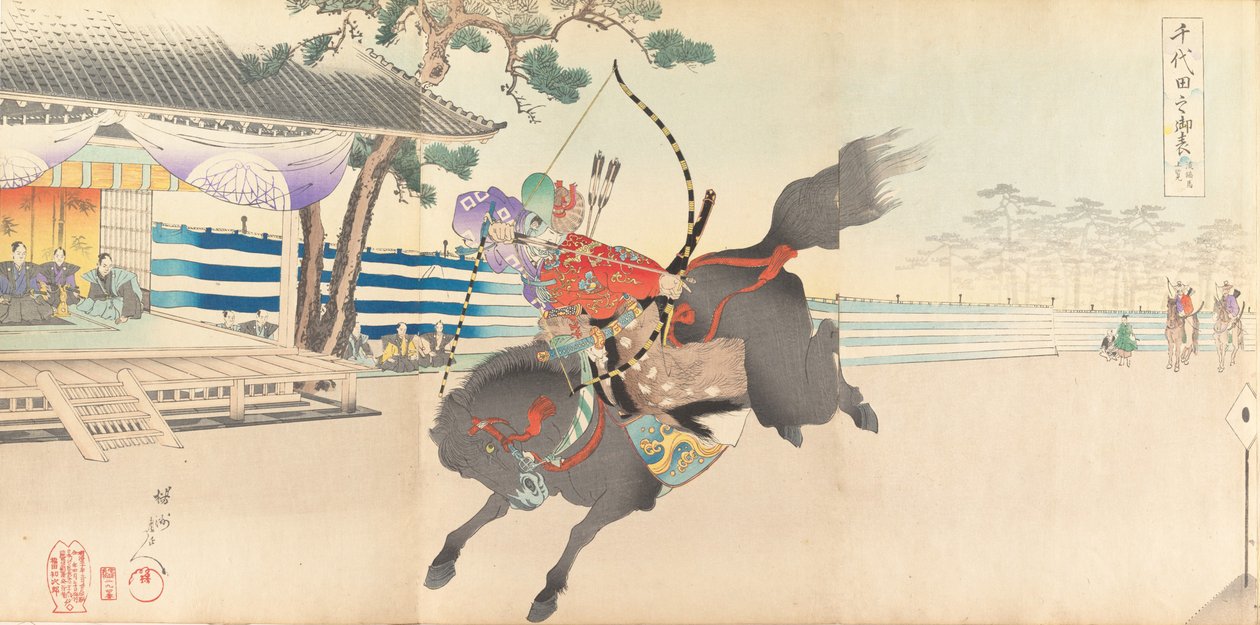 पुरुषों का चियोडा कैसल एल्बम, 1897., 1897। द्वारा चिकानोबु योशु