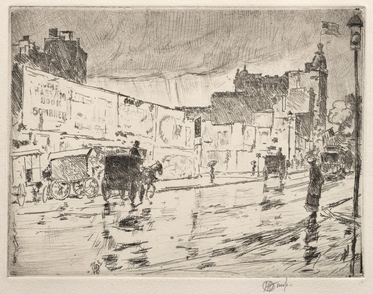 द बिलबोर्ड्स, न्यूयॉर्क, 1896। द्वारा बालक हसाम