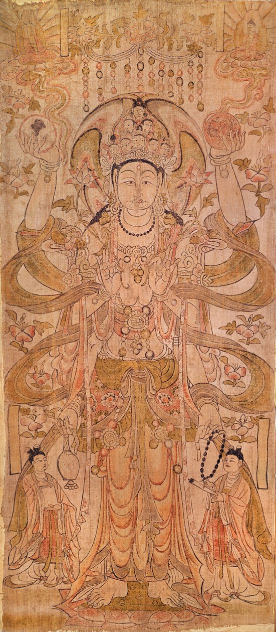 डुआंग, गांसु प्रांत, तांग राजवंश (618-907) (कैनवास पर स्याही रहित स्याही) द्वारा चीनी स्कूल