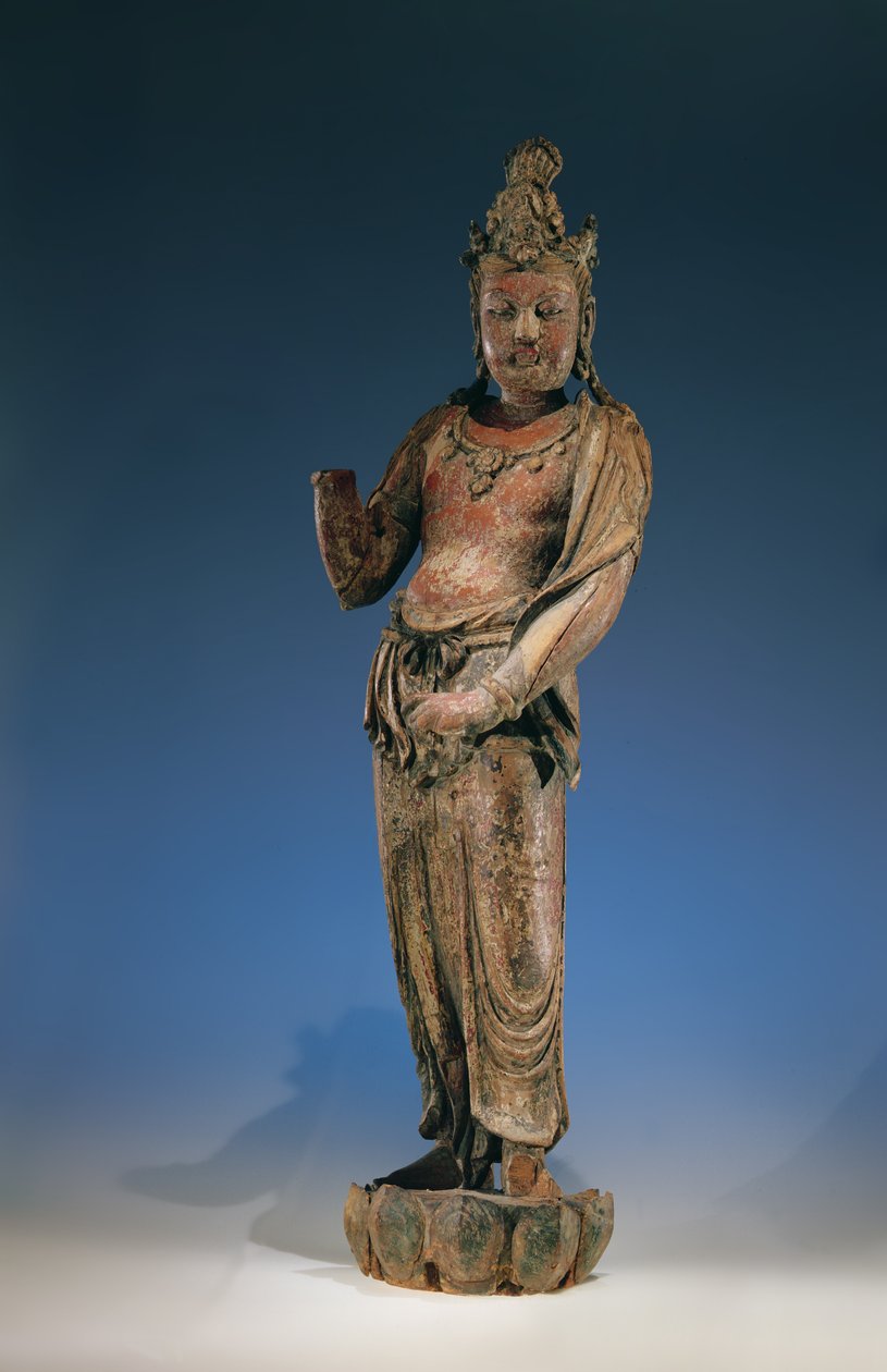 कुआन-यिन, युआन राजवंश (1271-1368), 1282 (लकड़ी) द्वारा चीनी स्कूल