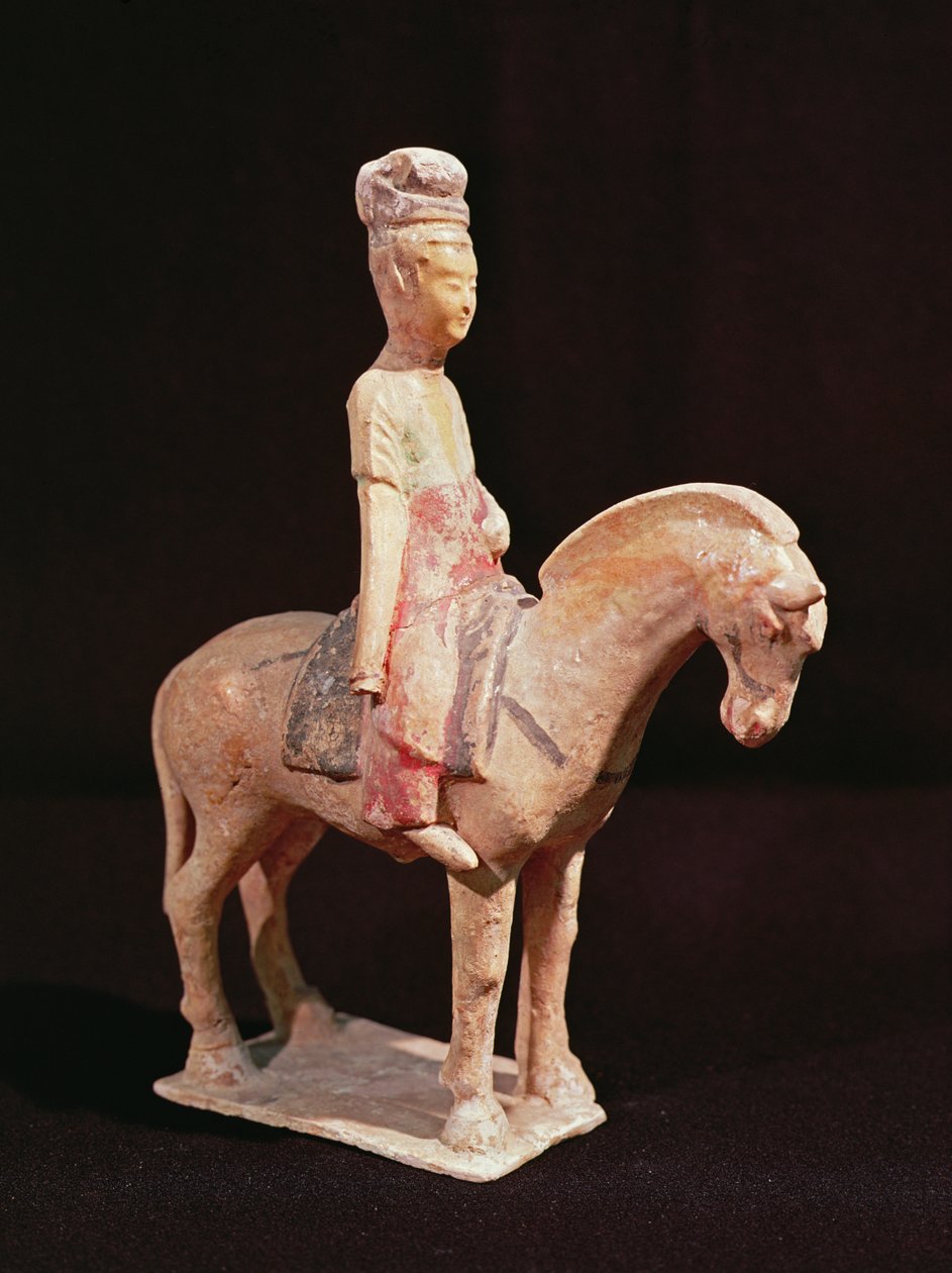 कैवेलियर, तांग राजवंश (618-906) (सिरेमिक) द्वारा चीनी स्कूल