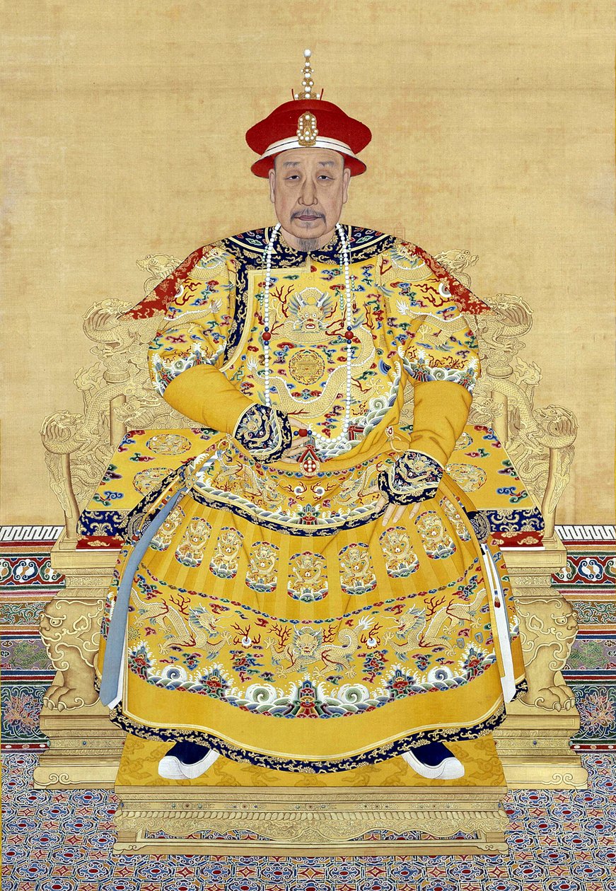 ओल्ड एज में सम्राट कियानलोंग (1711-1799) द्वारा चीनी स्कूल
