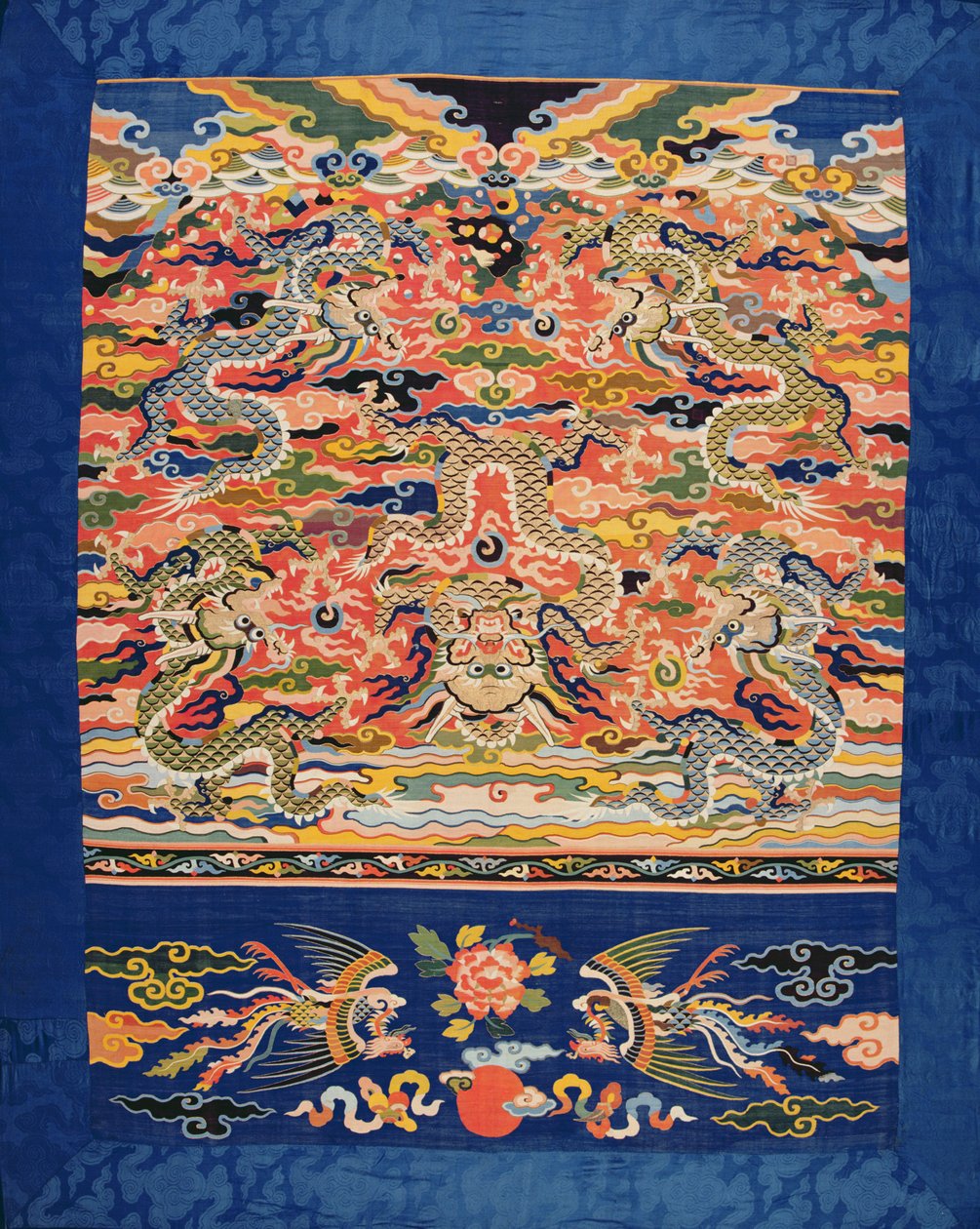 पांच-ड्रैगन कोसु, वनली अवधि, 1573-1619 (रेशम) द्वारा चीनी स्कूल