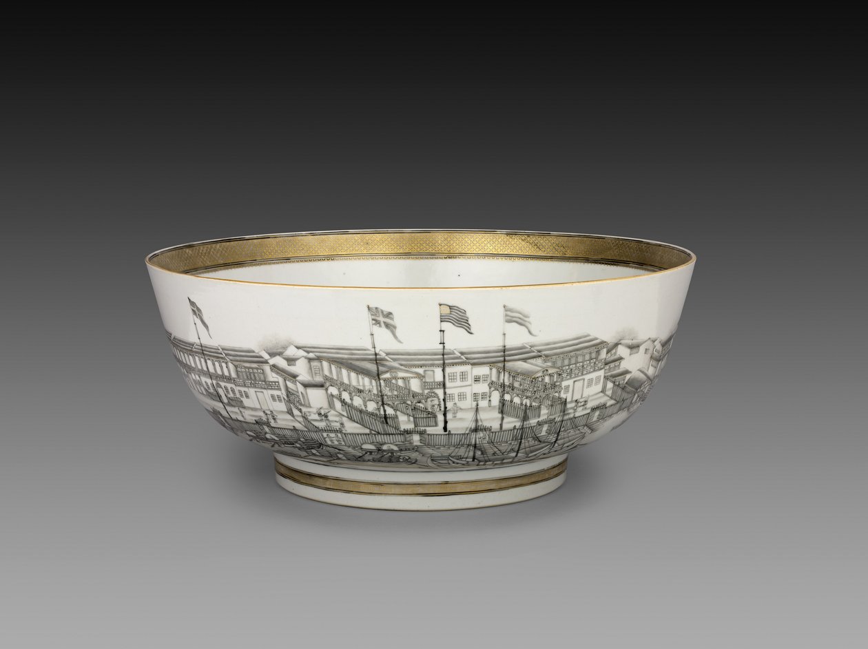 पंच बाउल, c.1800 द्वारा चीनी स्कूल