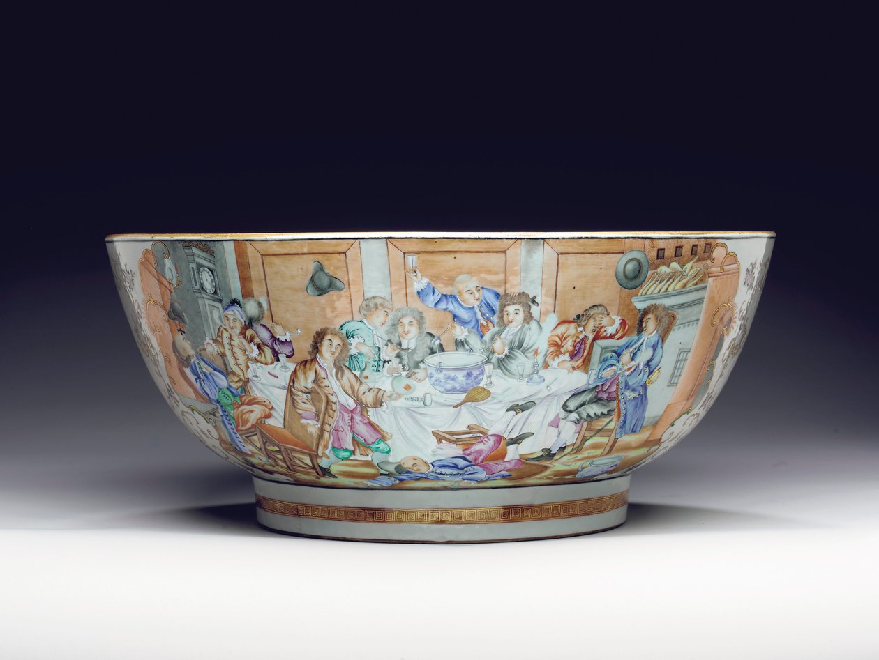 दुर्लभ और विशाल पंचकोल, c.1775 द्वारा चीनी स्कूल