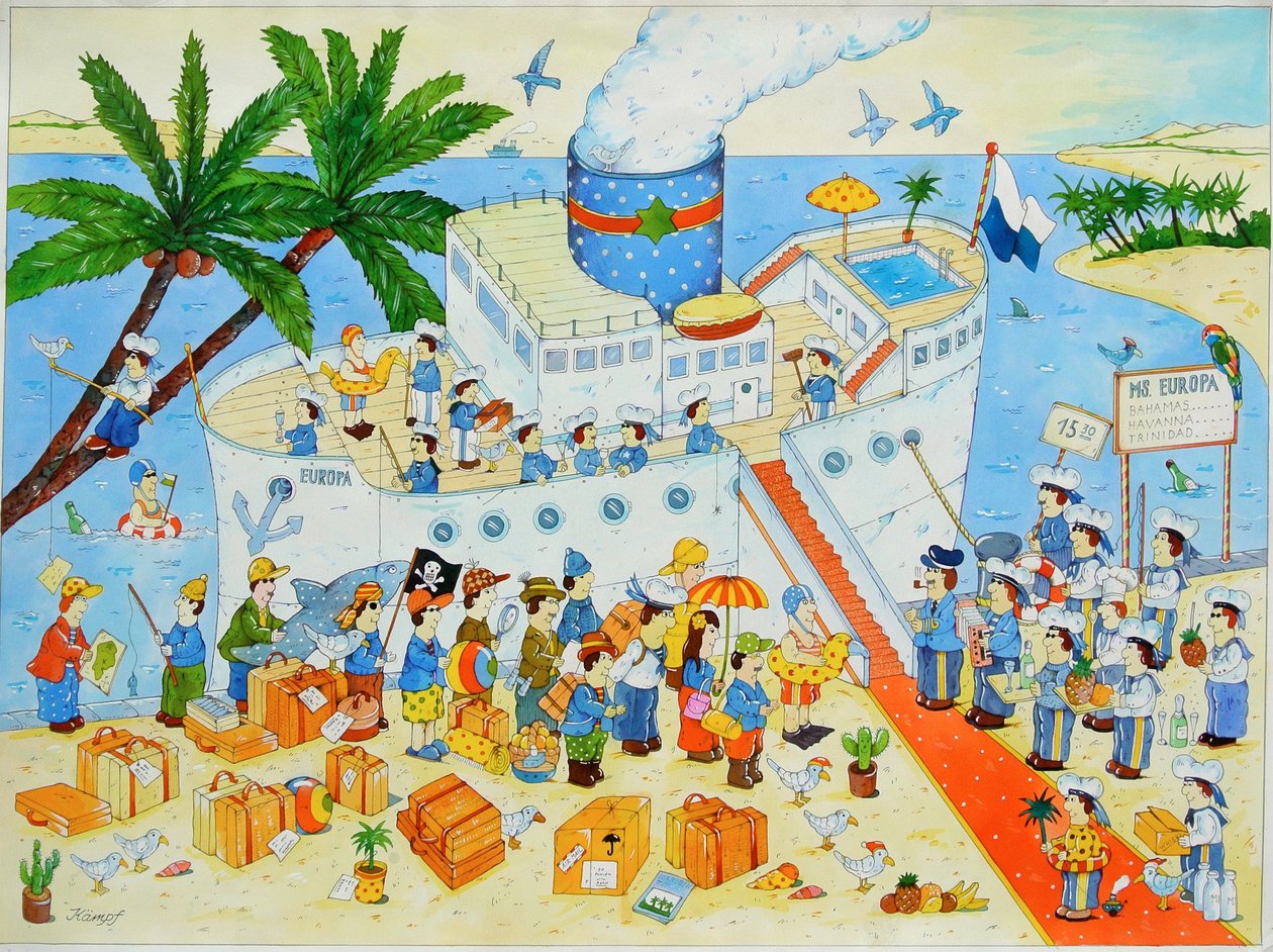 स्टीमर, 2003 (wc पेपर पर) द्वारा क्रिश्चियन केम्पफ